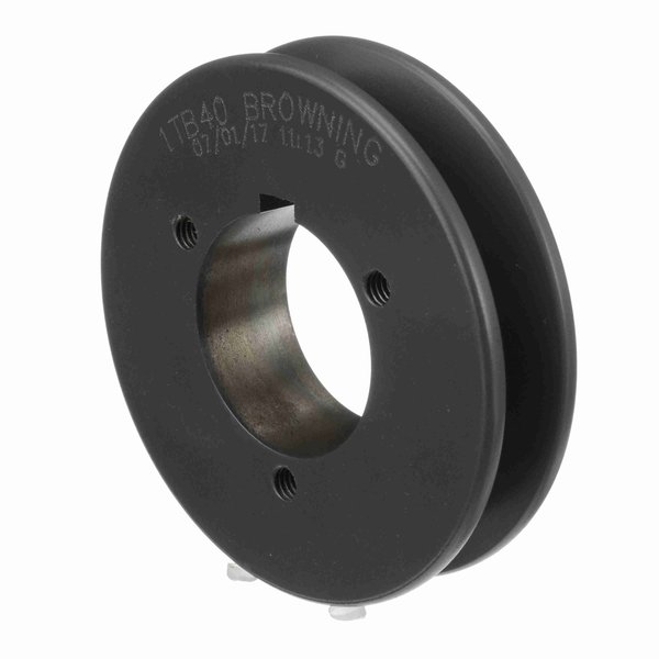 Browning 1 Groove Cast Iron Bushed Bore Multiple Sheave, 1TB40 1TB40